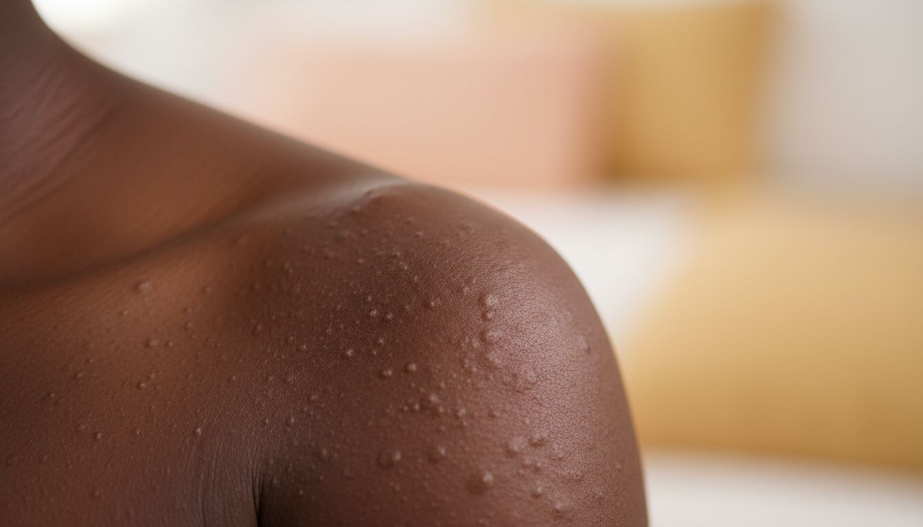 Kératose pilaire sur peau noire